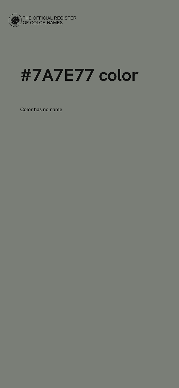 #7A7E77 color image