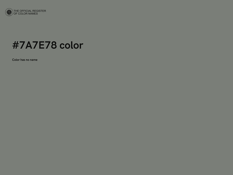 #7A7E78 color image