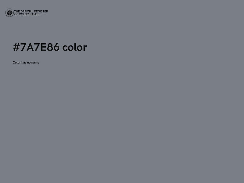#7A7E86 color image
