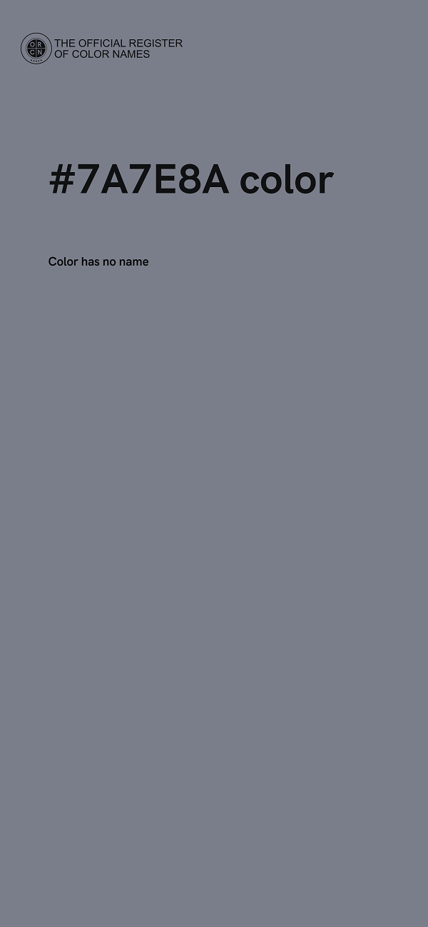 #7A7E8A color image