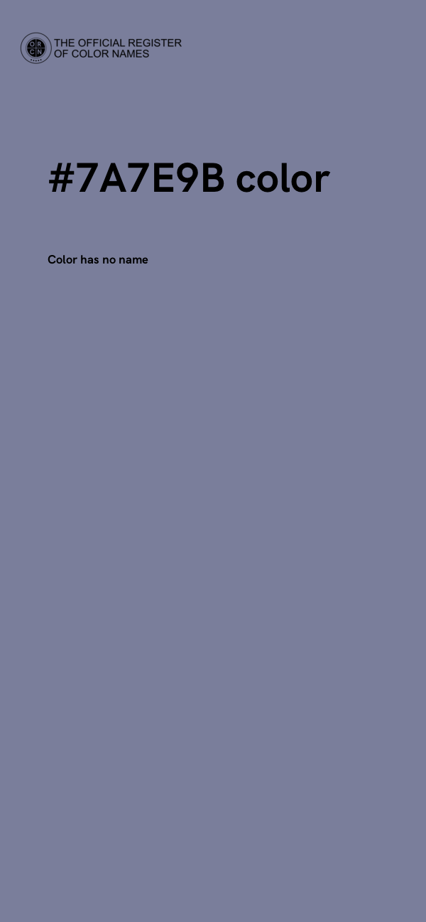 #7A7E9B color image