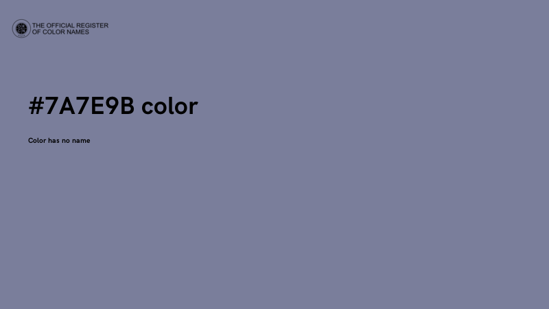 #7A7E9B color image