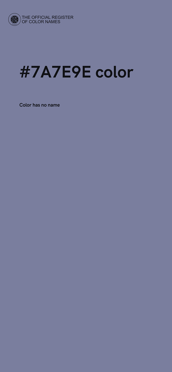 #7A7E9E color image