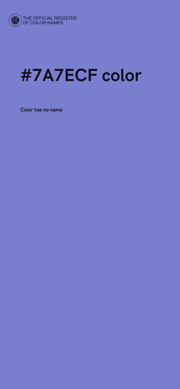 #7A7ECF color image