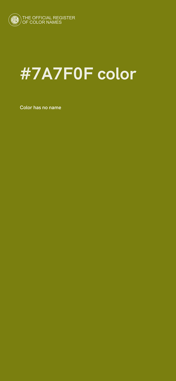 #7A7F0F color image