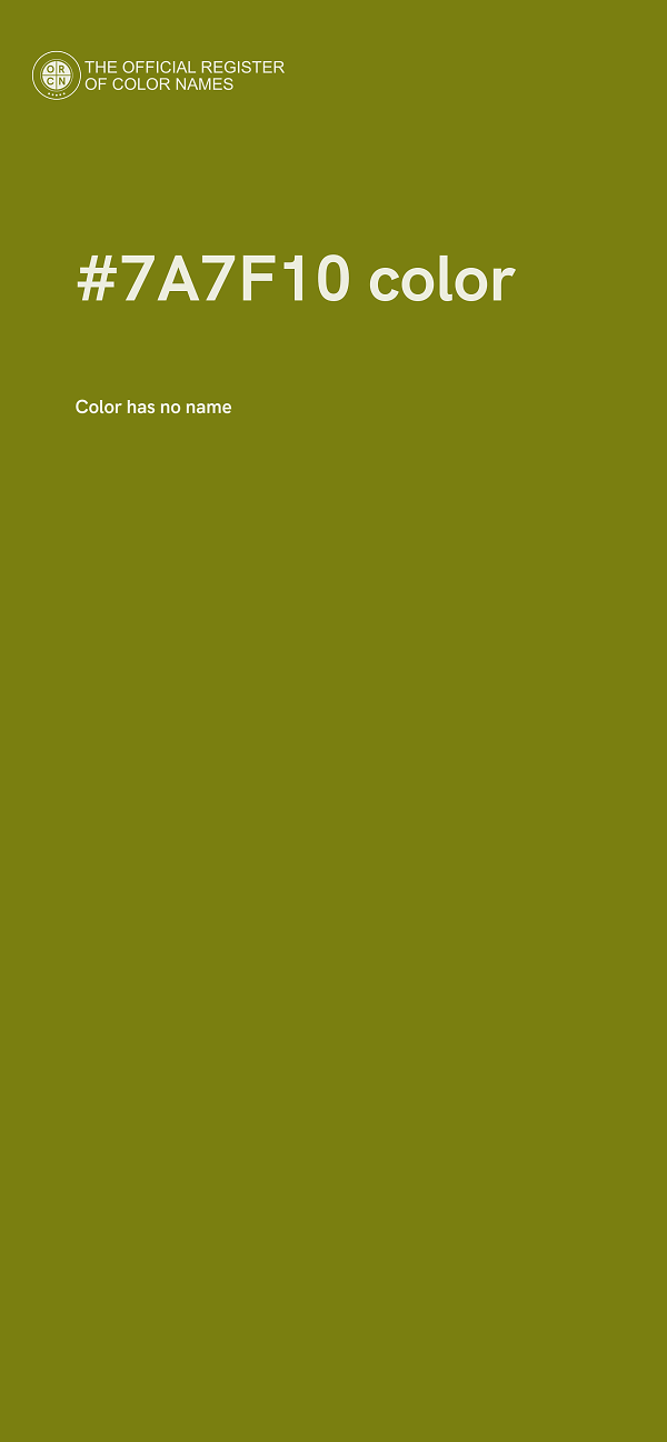 #7A7F10 color image