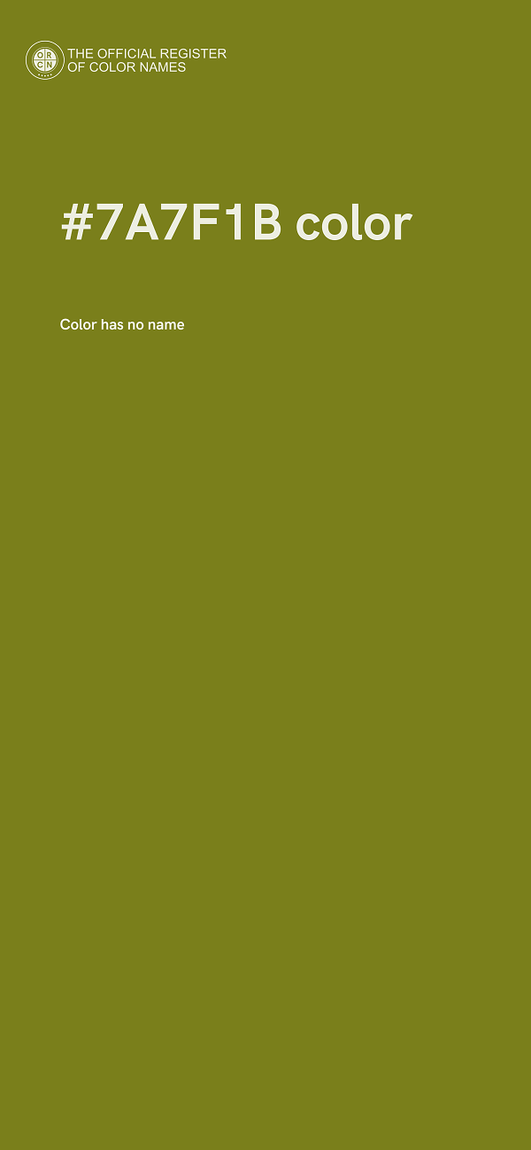 #7A7F1B color image