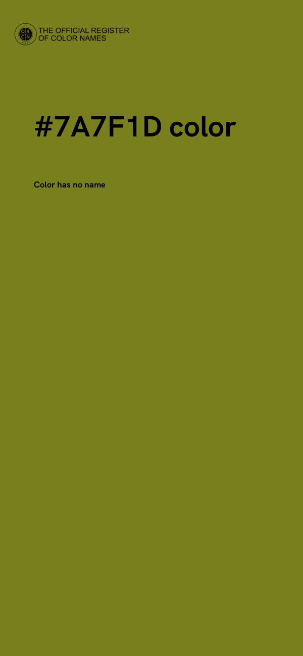 #7A7F1D color image