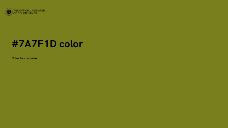 #7A7F1D color image