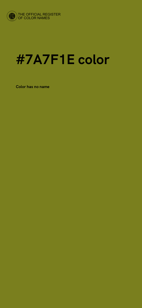 #7A7F1E color image