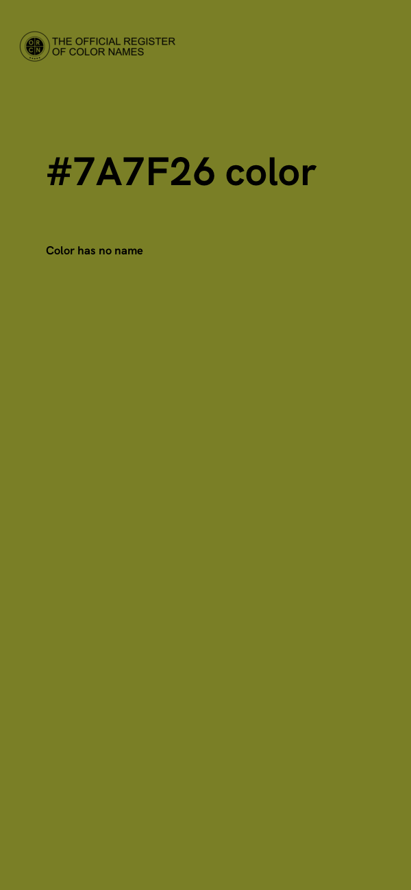#7A7F26 color image