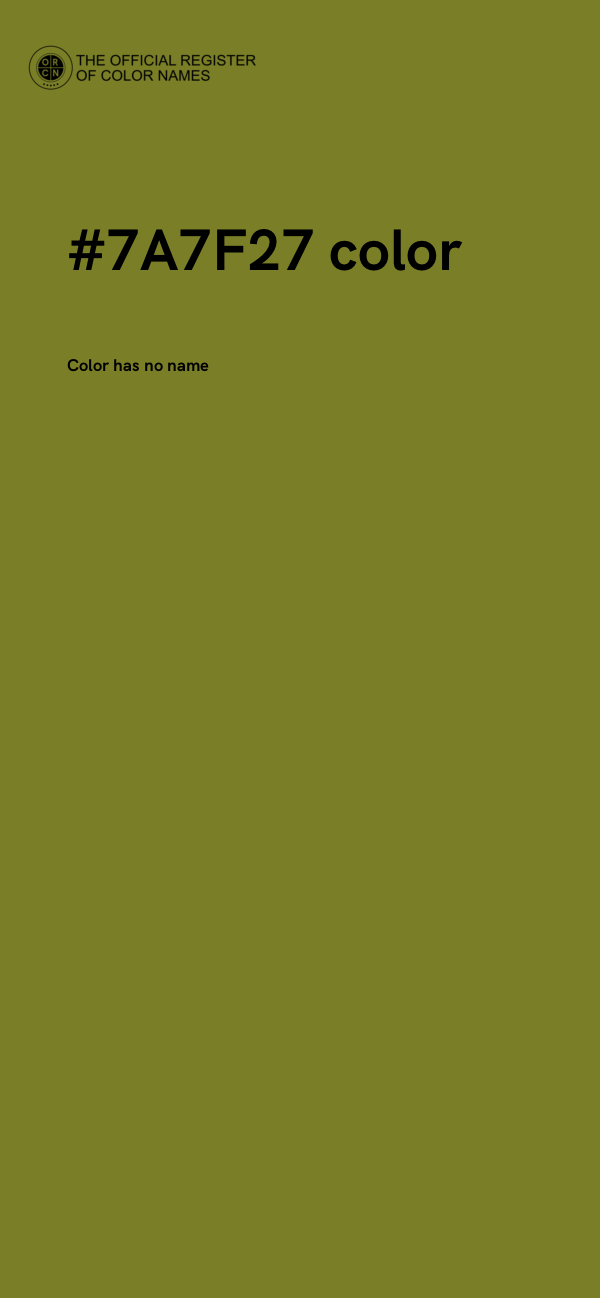 #7A7F27 color image