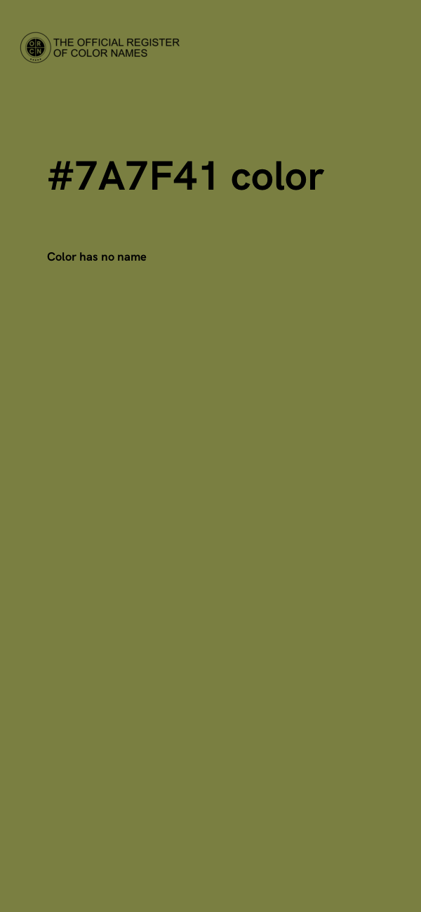 #7A7F41 color image