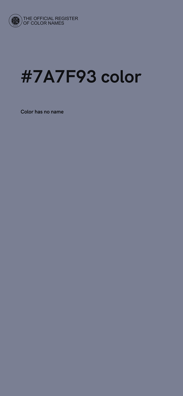 #7A7F93 color image