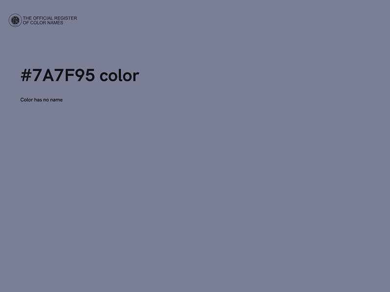 #7A7F95 color image