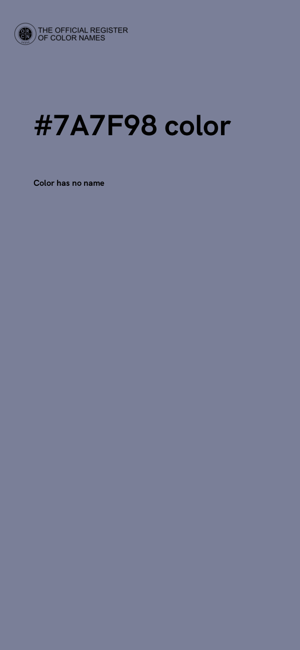 #7A7F98 color image