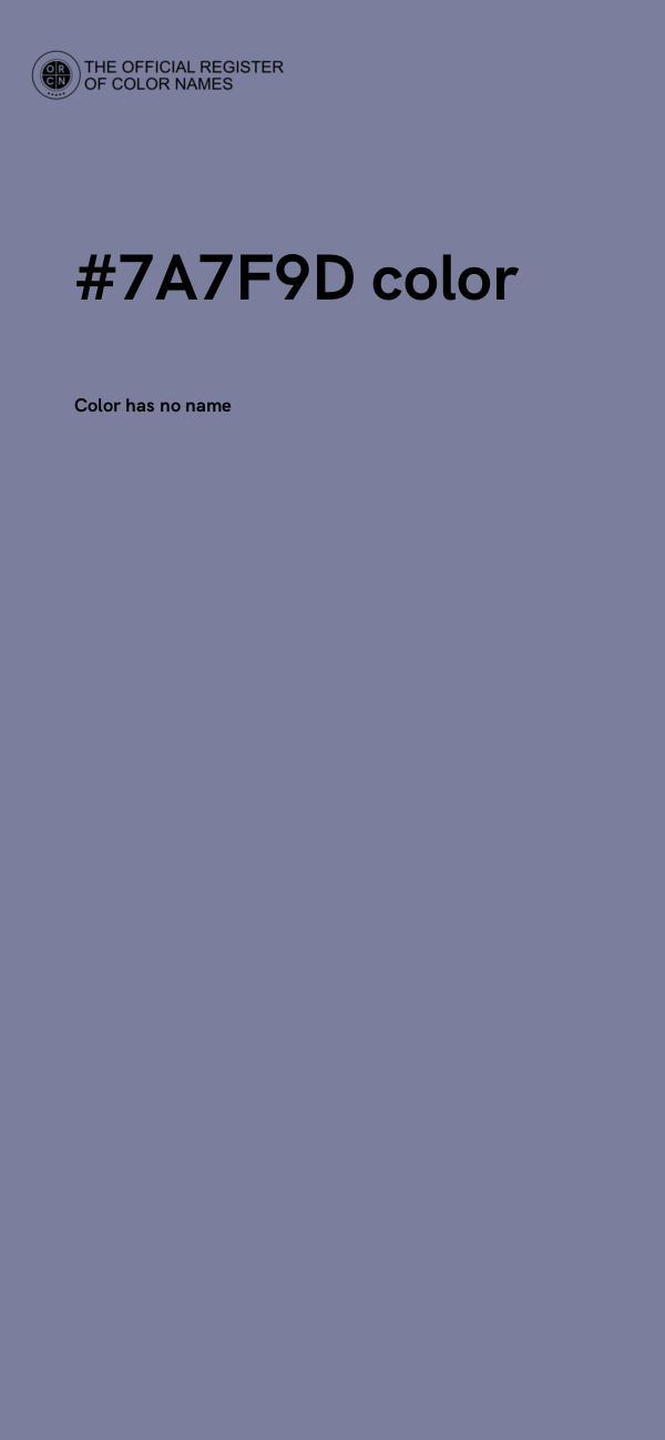 #7A7F9D color image