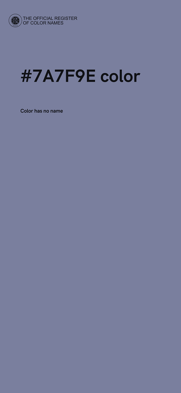 #7A7F9E color image