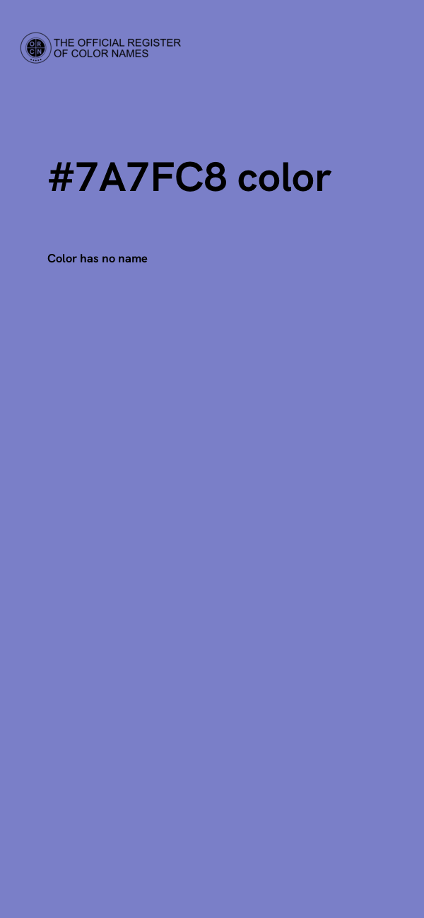 #7A7FC8 color image