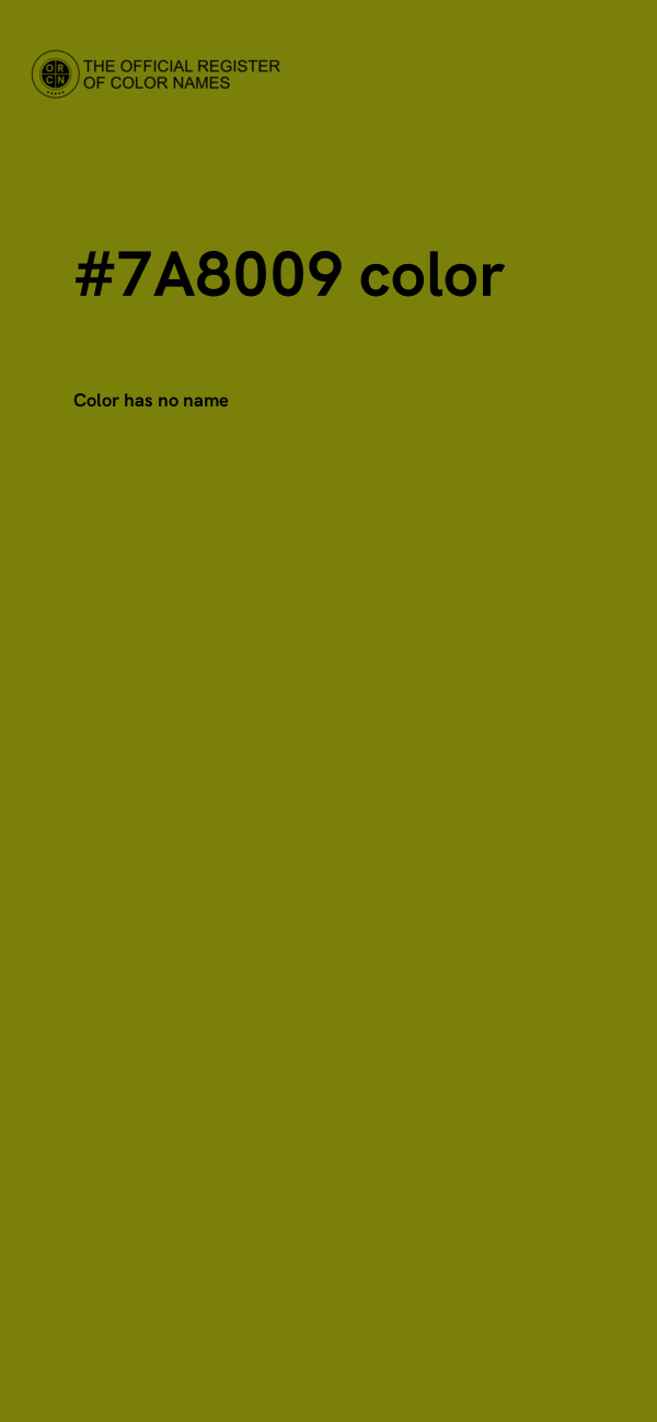 #7A8009 color image