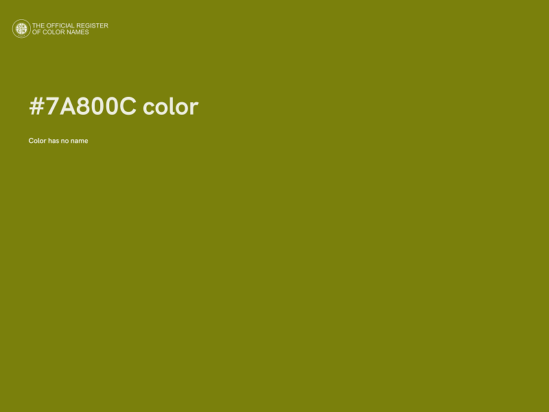 #7A800C color image