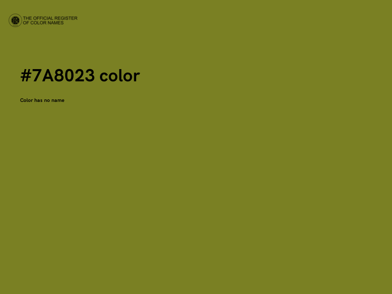 #7A8023 color image