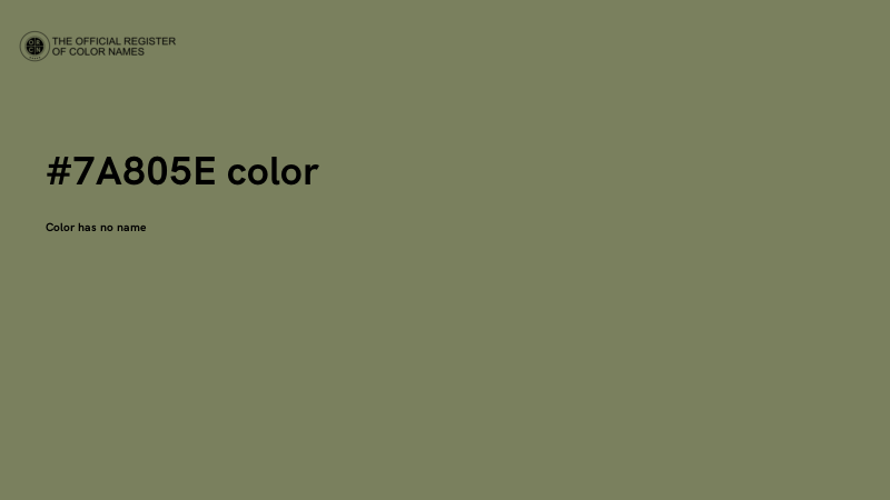 #7A805E color image