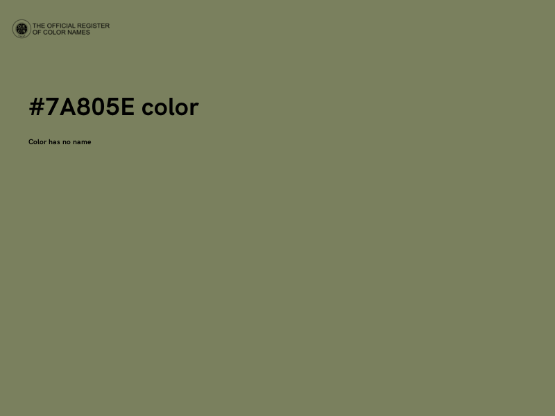 #7A805E color image