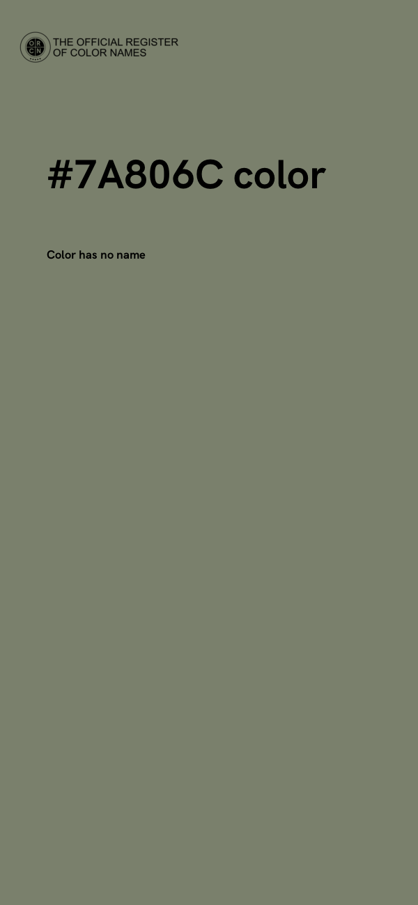 #7A806C color image