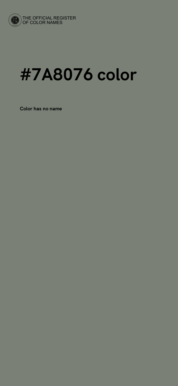 #7A8076 color image
