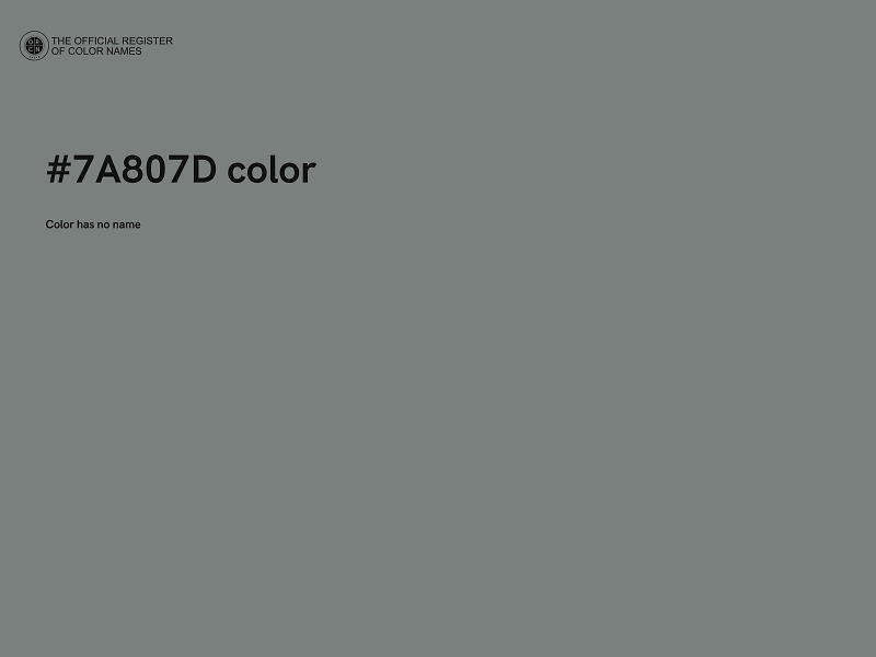 #7A807D color image