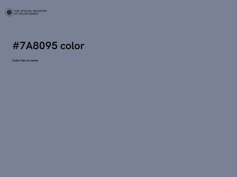 #7A8095 color image