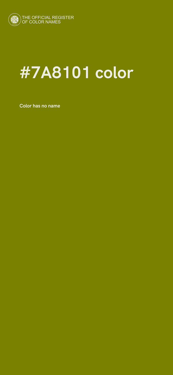 #7A8101 color image
