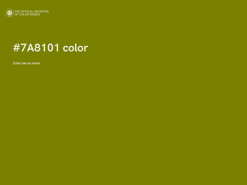 #7A8101 color image