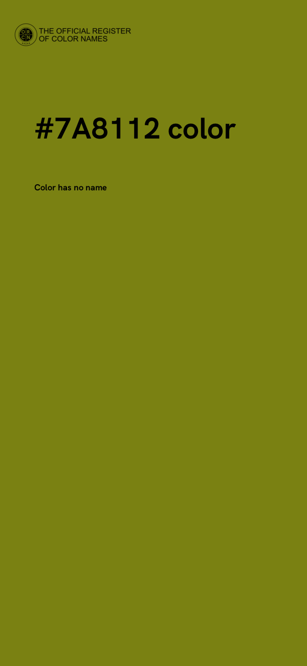 #7A8112 color image