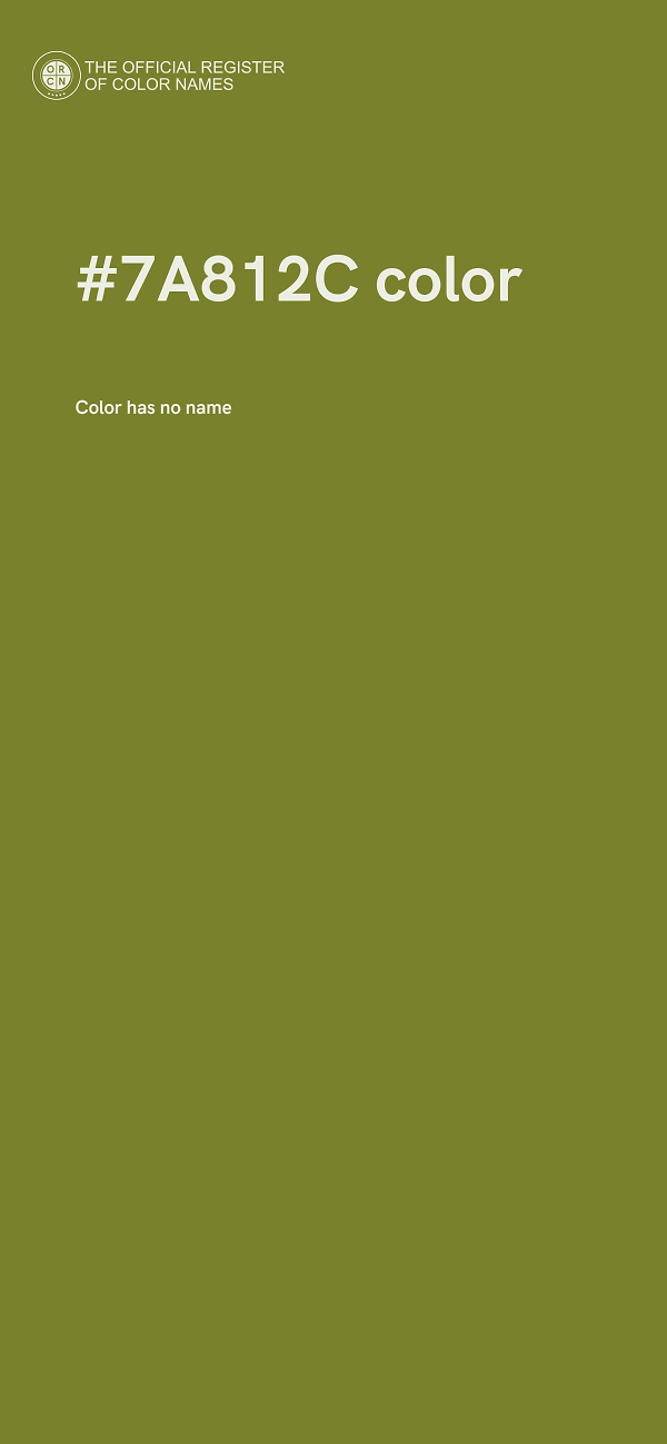 #7A812C color image