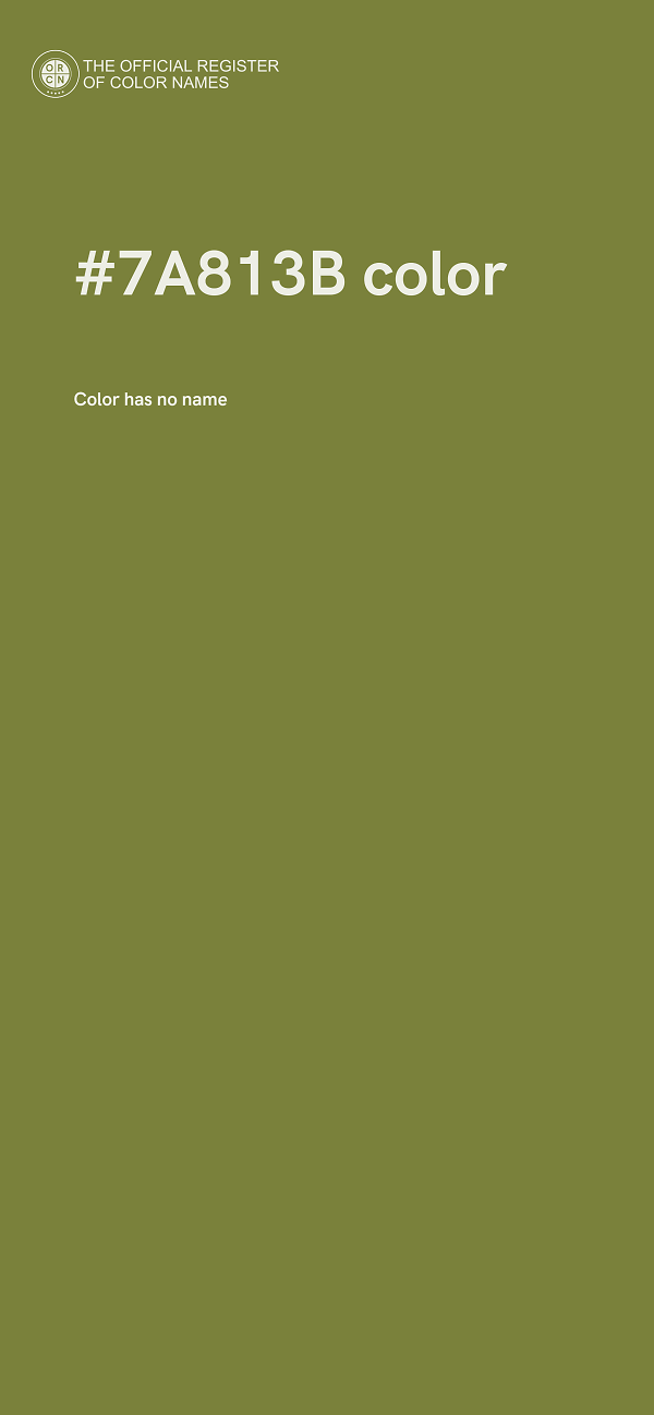 #7A813B color image