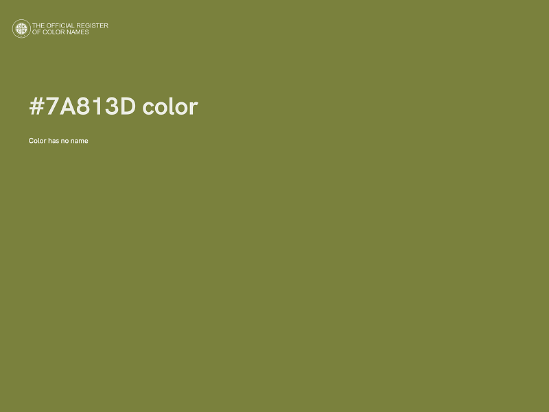 #7A813D color image