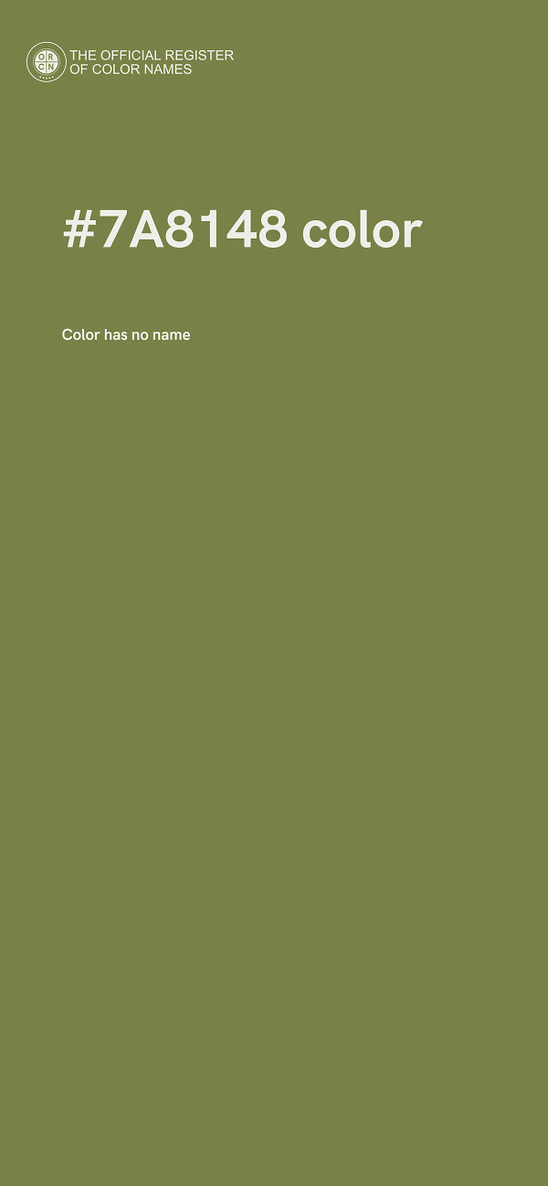 #7A8148 color image