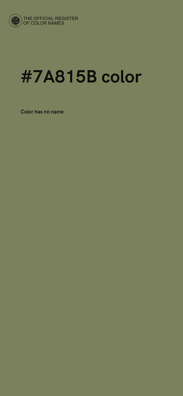 #7A815B color image