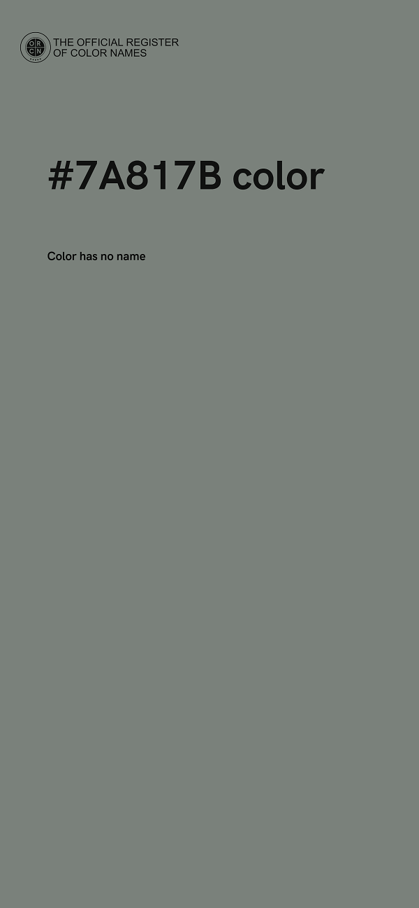 #7A817B color image