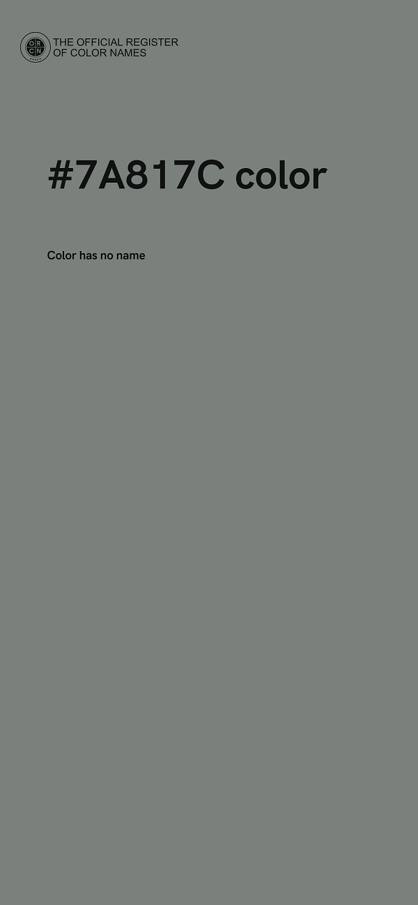 #7A817C color image