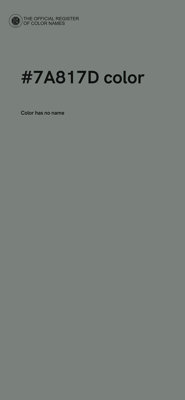 #7A817D color image