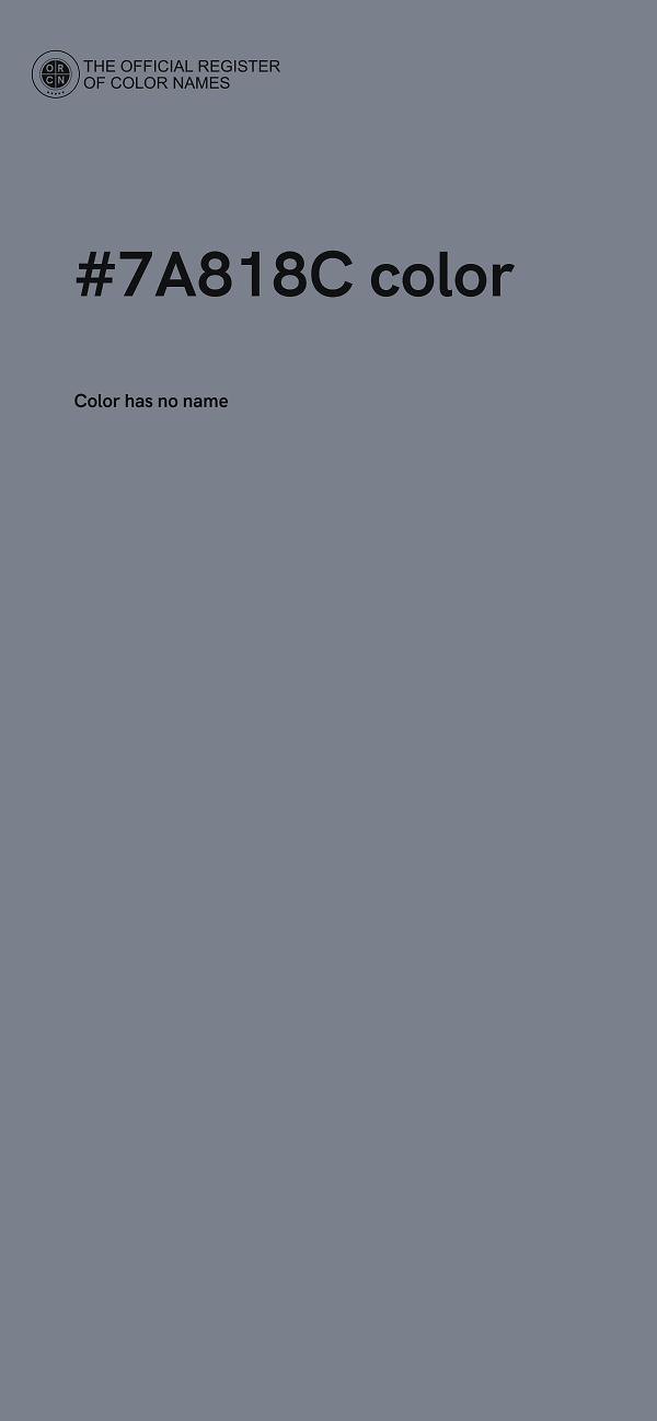 #7A818C color image