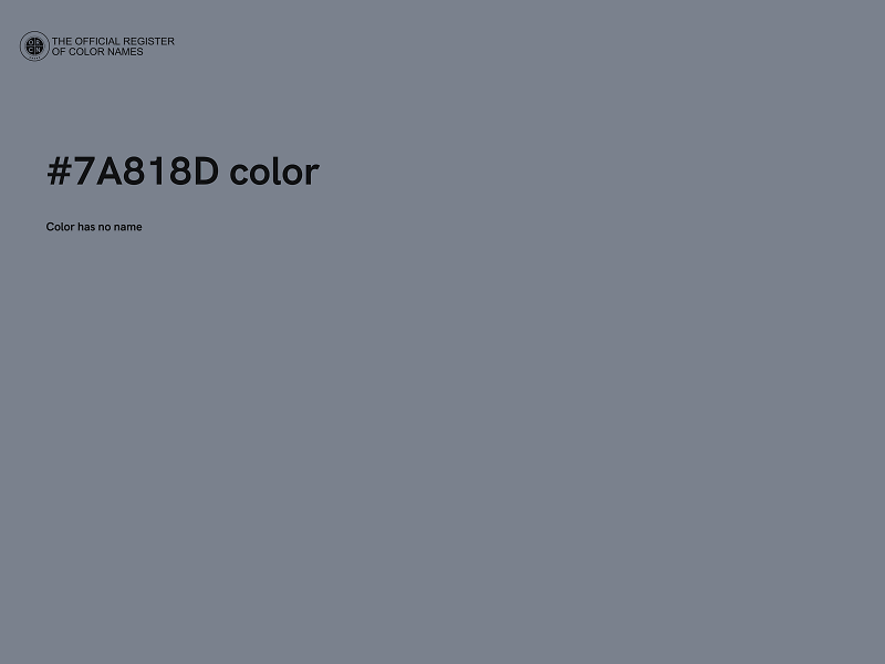 #7A818D color image