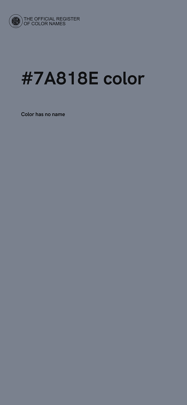 #7A818E color image