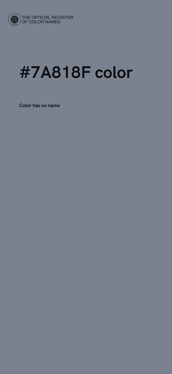 #7A818F color image