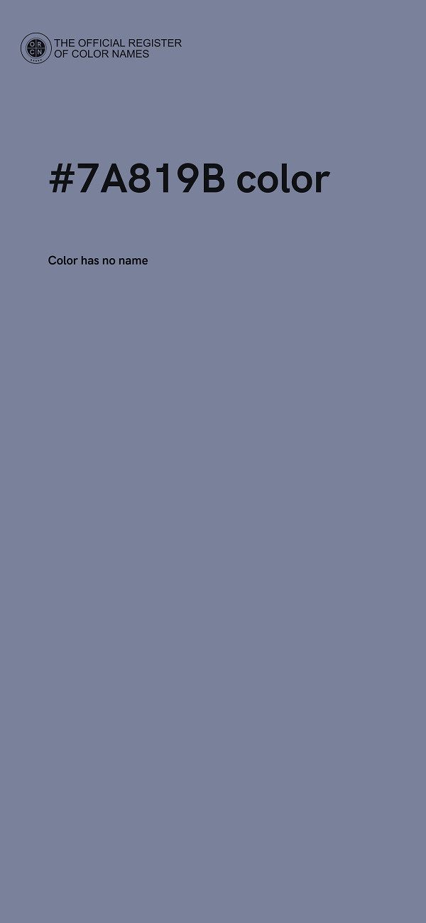 #7A819B color image