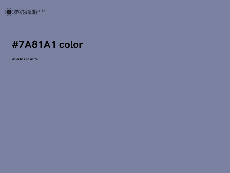 #7A81A1 color image