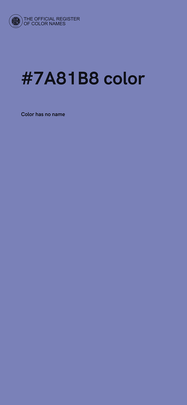 #7A81B8 color image